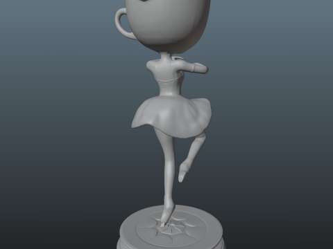 Italian Brainrot Ballerina Cappuccina Modelo de impresión 3D