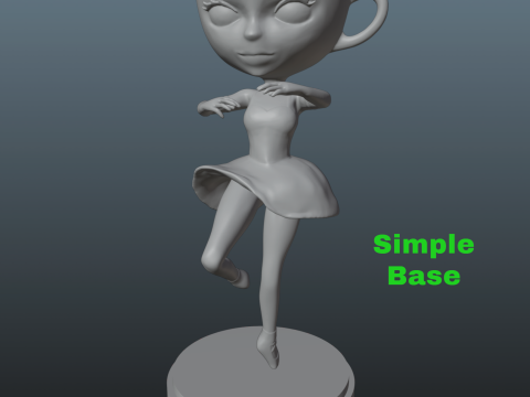 Italian Brainrot Ballerina Cappuccina Modelo de impresión 3D