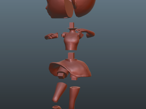 Italian Brainrot Ballerina Cappuccina Modelo de impresión 3D