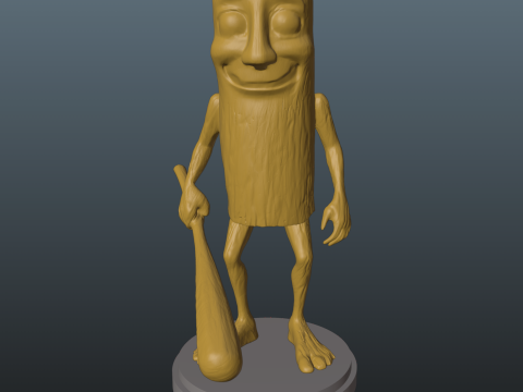 Italian Brainrot Tung Tung Tung Sahur 3D Print Model