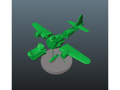 Italian Brainrot Bombardiro Crocodilo 3D Print Model