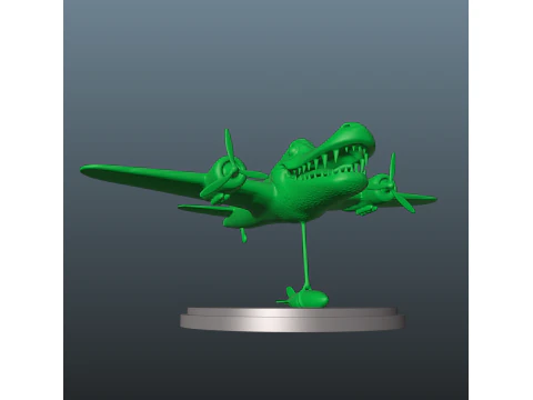 Italian Brainrot Bombardiro Crocodilo 3D Print Model
