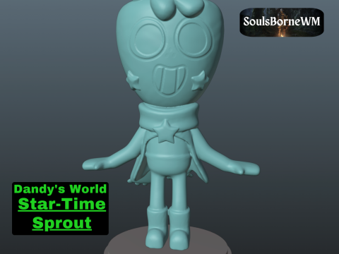 Dandys World Skin Star-Time Sprout 3Dプリントモデル
