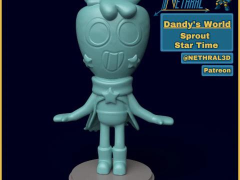 Dandy's World Skin Star-Time Sprout Modello di stampa 3D