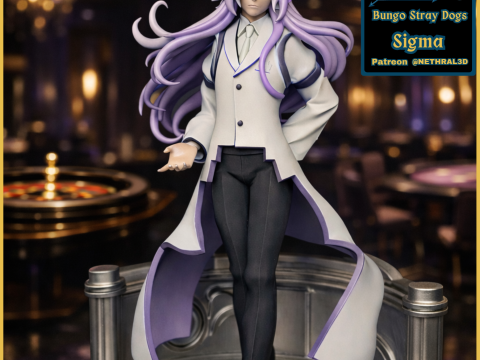 Bungo Stray Dogs Sigma 3D Print Model