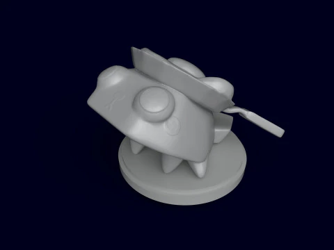 Dandys World Skin Served Eggy Pebble 3D Print Model