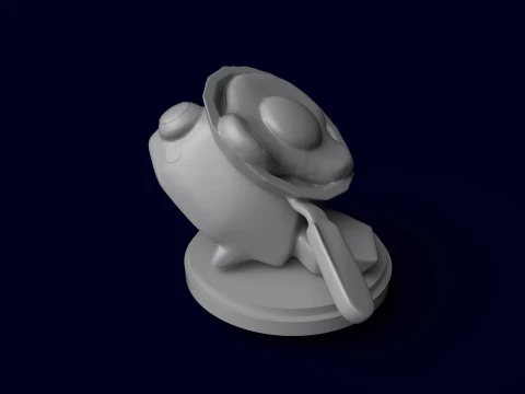 Dandys World Skin Served Eggy Pebble 3D Print Model