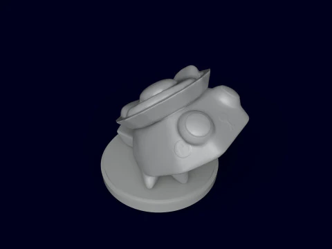 Dandys World Skin Served Eggy Pebble 3D Print Model