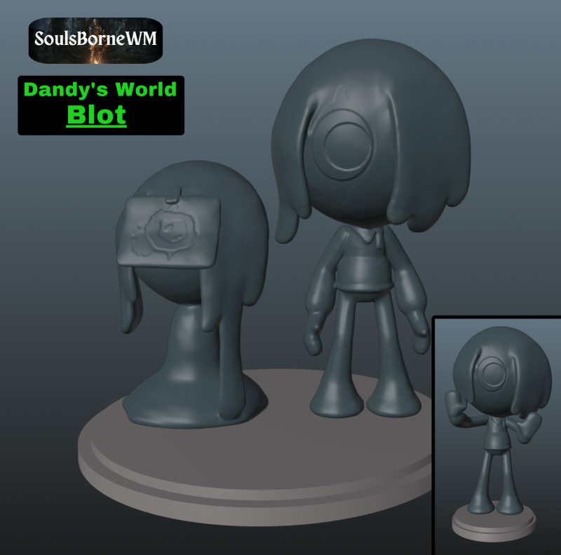 Dandys World Blot 3D 프린트 모델 .c4d .max .obj .3ds .fbx .stl .blend