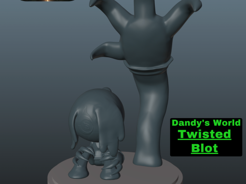 Dandys World Twisted Blot 3D Print Model