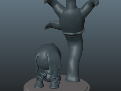 Dandys World Twisted Blot 3D Print Model