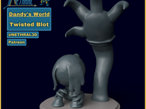 Mancha torcida do mundo de Dandys Modelo de Impressão 3D