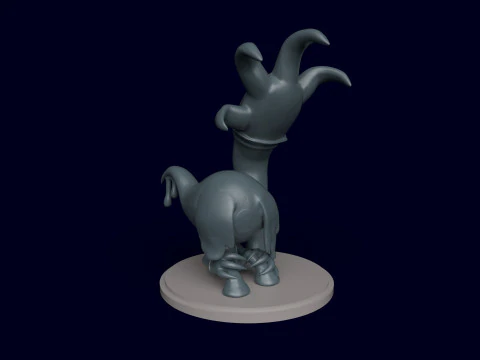 Dandys World Twisted Blot 3D Print Model