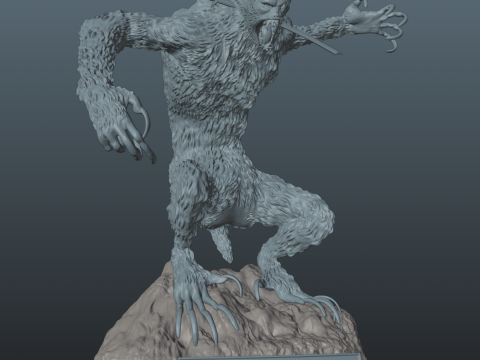 Sekiro Guardian Ape Phase 1 Pose 1 3D-printmodel