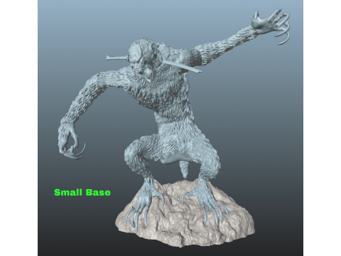 Sekiro Guardian Ape Phase 1 Pose 1 3D-printmodel