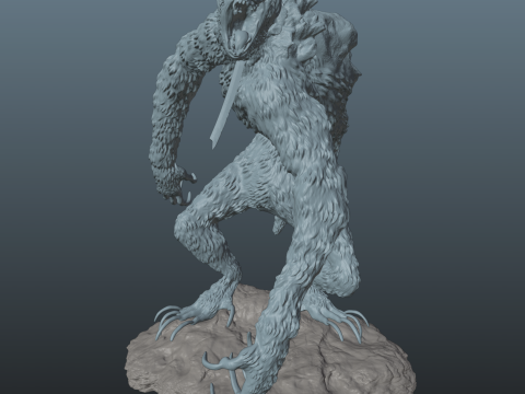 Sekiro Guardian Ape Phase 1 Pose 2 Modello di stampa 3D
