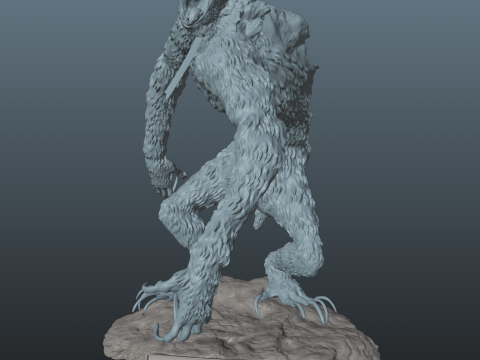 Sekiro Guardian Ape Phase 1 Pose 2 Modello di stampa 3D