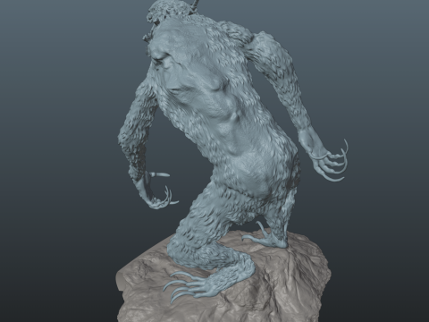 Sekiro Guardian Ape Phase 1 Pose 2 Modello di stampa 3D
