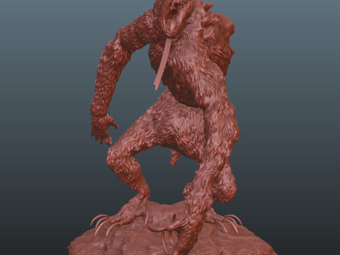 Sekiro Guardian Ape Phase 1 Pose 2 Modello di stampa 3D