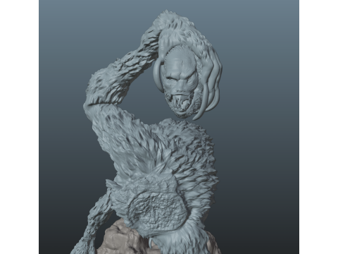 Sekiro Guardian Ape Phase 2 Model Cetak 3D