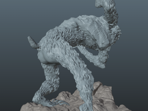 Sekiro Guardian Ape Phase 2 Model Cetak 3D