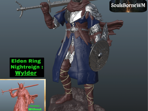 Elden Ring Nightreign Wylder V2 Collector Style 3D Print Model