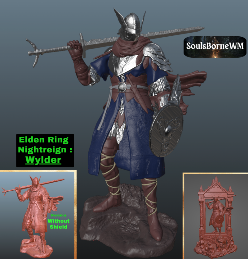 Elden Ring Nightreign Wylder V3 Collector Style 3D 打印模型 .c4d .max .obj .3ds .fbx .stl .blend