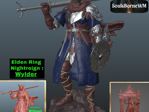 Elden Ring Nightreign Wylder V3 Collector Style 3D 打印模型