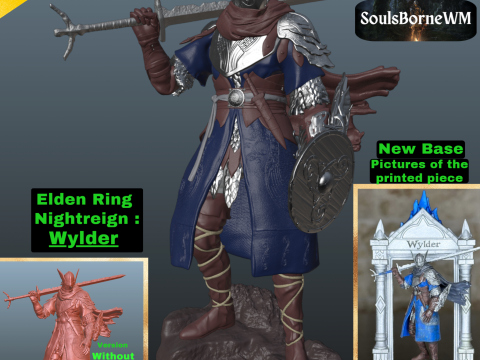 Elden Ring Nightreign Wylder V3 Collector Style 3Dプリントモデル
