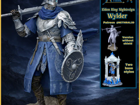 Estilo de colecionador Elden Ring Nightreign Wylder V3 Modelo de Impressão 3D