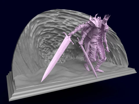 Elden Ring Nightreign Heolstor the Nightlord pose 1 and 4 Bonus 3D Print Model