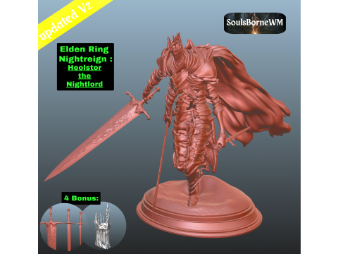 Elden Ring Nightreign Heolstor the Nightlord V2 4 Bonus 3D Print Model
