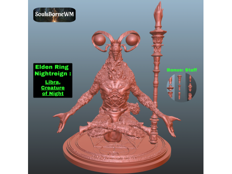 Elden Ring Nightreign Libra Creature of Night 3D Print Model