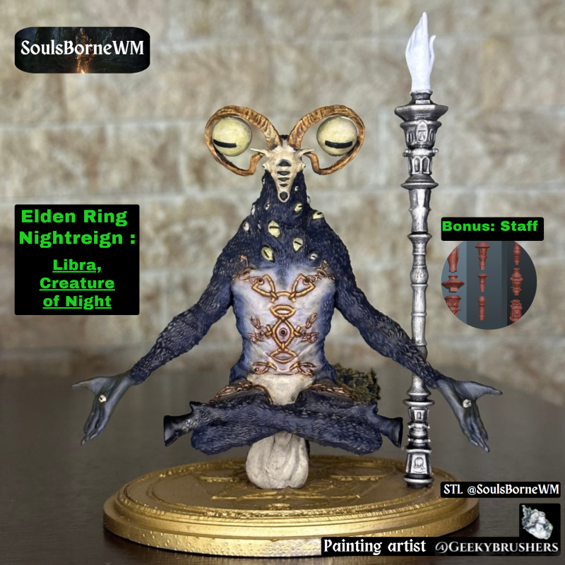 Elden Ring Nightreign Libra Creature of Night 3D 프린트 모델 .c4d .max .obj .3ds .fbx .stl .blend