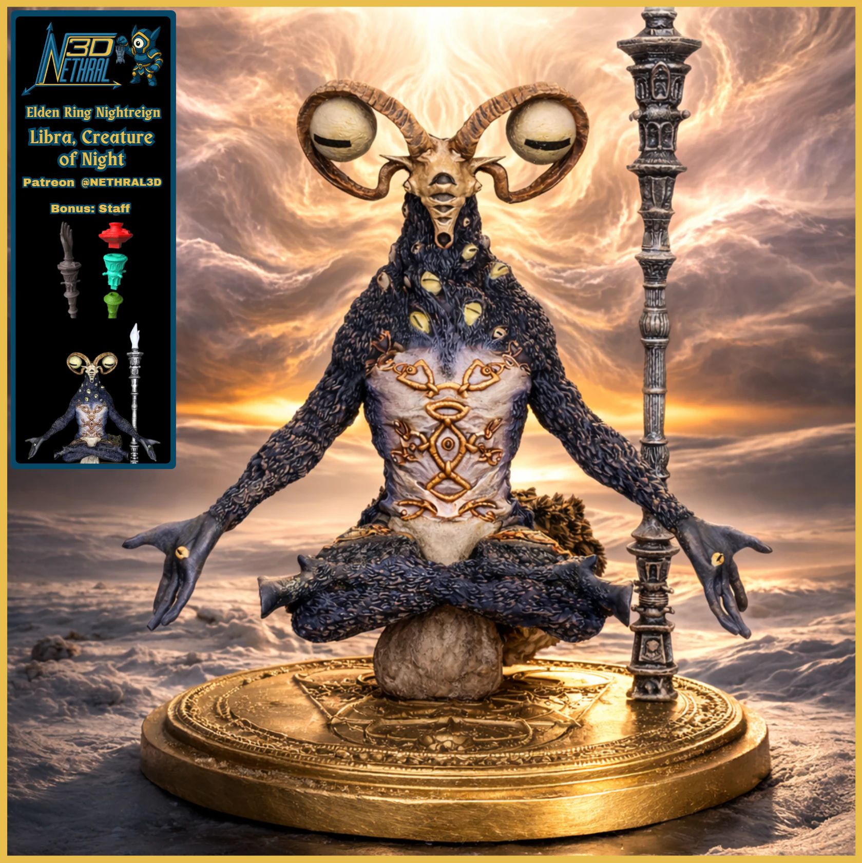 Elden Ring Nightreign Libra Creature of Night 3D Print Model .c4d .max .obj .3ds .fbx .stl .blend 