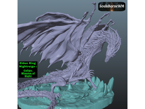 Elden Ring Nightreign Caligo Miasma of Night 3D Print Model