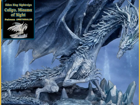 Elden Ring Nightreign Caligo Miasma da Noite Modelo de Impressão 3D