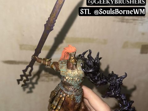 Elden Ring Nightreign Fulghor Champion of Nightglow bonus Model Cetak 3D