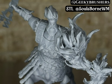 Elden Ring Nightreign Fulghor Champion of Nightglow bonus Model Cetak 3D