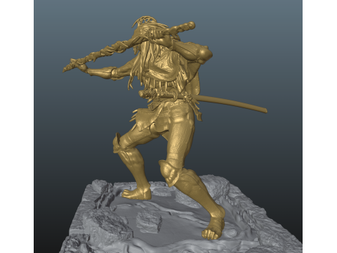 Elden Ring Nightreign Executor Dawn Skin Bonus 2 katanas 3D Принт Модель