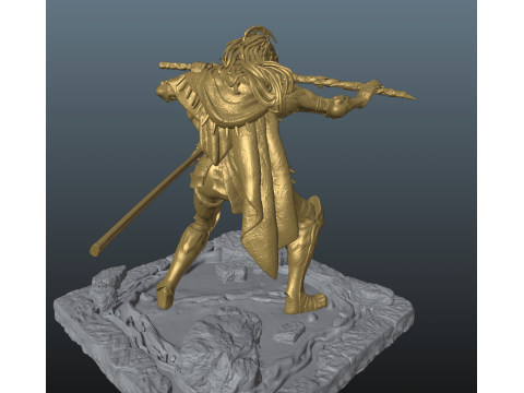 Elden Ring Nightreign Executor Dawn Skin Bonus 2 katanas 3D Принт Модель