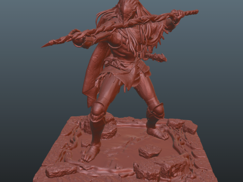 Elden Ring Nightreign Executor Dawn Skin Bonus 2 katanas 3D Принт Модель