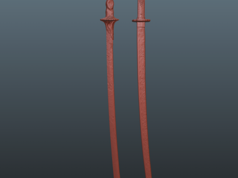 Elden Ring Nightreign Executor Dawn Skin Bonus 2 katanas 3D Принт Модель
