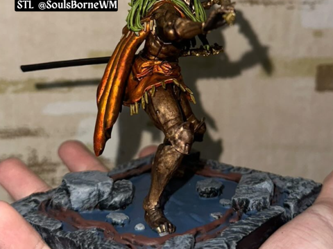 Elden Ring Nightreign Executor Dawn Skin Bonus 2 katanas 3D Принт Модель