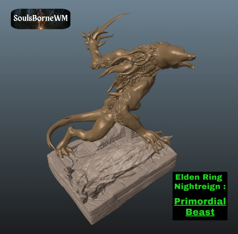 Elden Ring Nightreign Primordial Beast executor beast 3D 打印模型 .c4d .max .obj .3ds .fbx .stl .blend