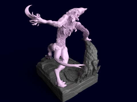 엘든 링 나이트레인 원시 야수 집행자 야수 3D 프린트 모델