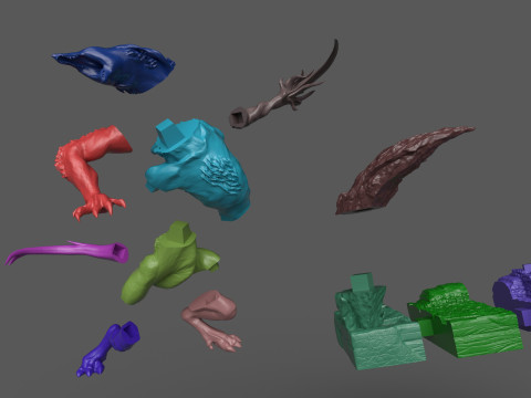 엘든 링 나이트레인 원시 야수 집행자 야수 3D 프린트 모델