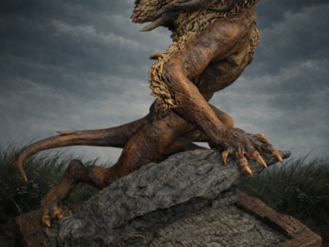 엘든 링 나이트레인 원시 야수 집행자 야수 3D 프린트 모델