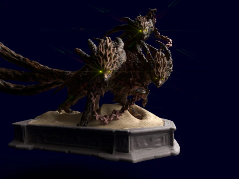 Elden Ring Nightreign Gladius Beast of Night Tricephalos 3D Print Model