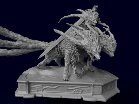Elden Ring Nightreign Gladius Beast of Night Tricephalos 3D Print Model